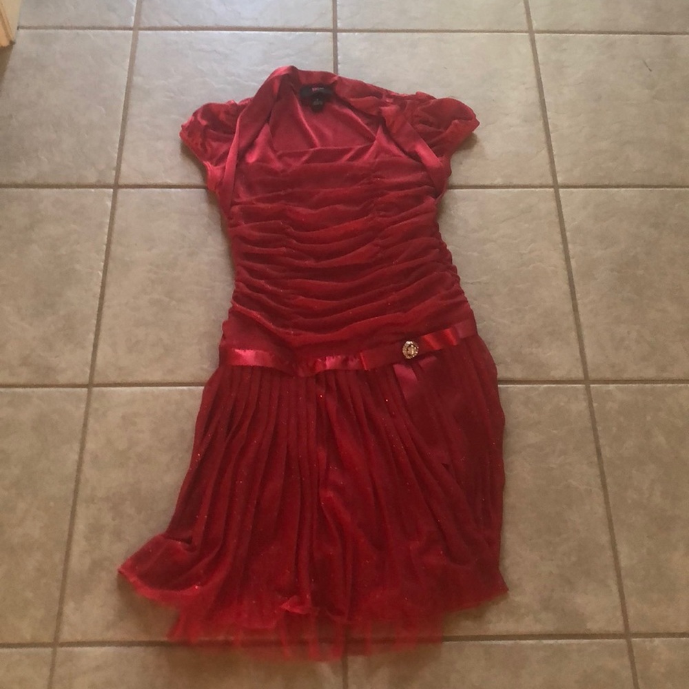 A red girls dress